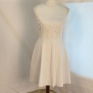 Rebecca Taylor white A-Line Eyelet Dress
 Size 8
